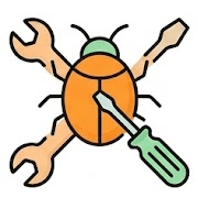 A bug with a wrench and a screwdriver across it